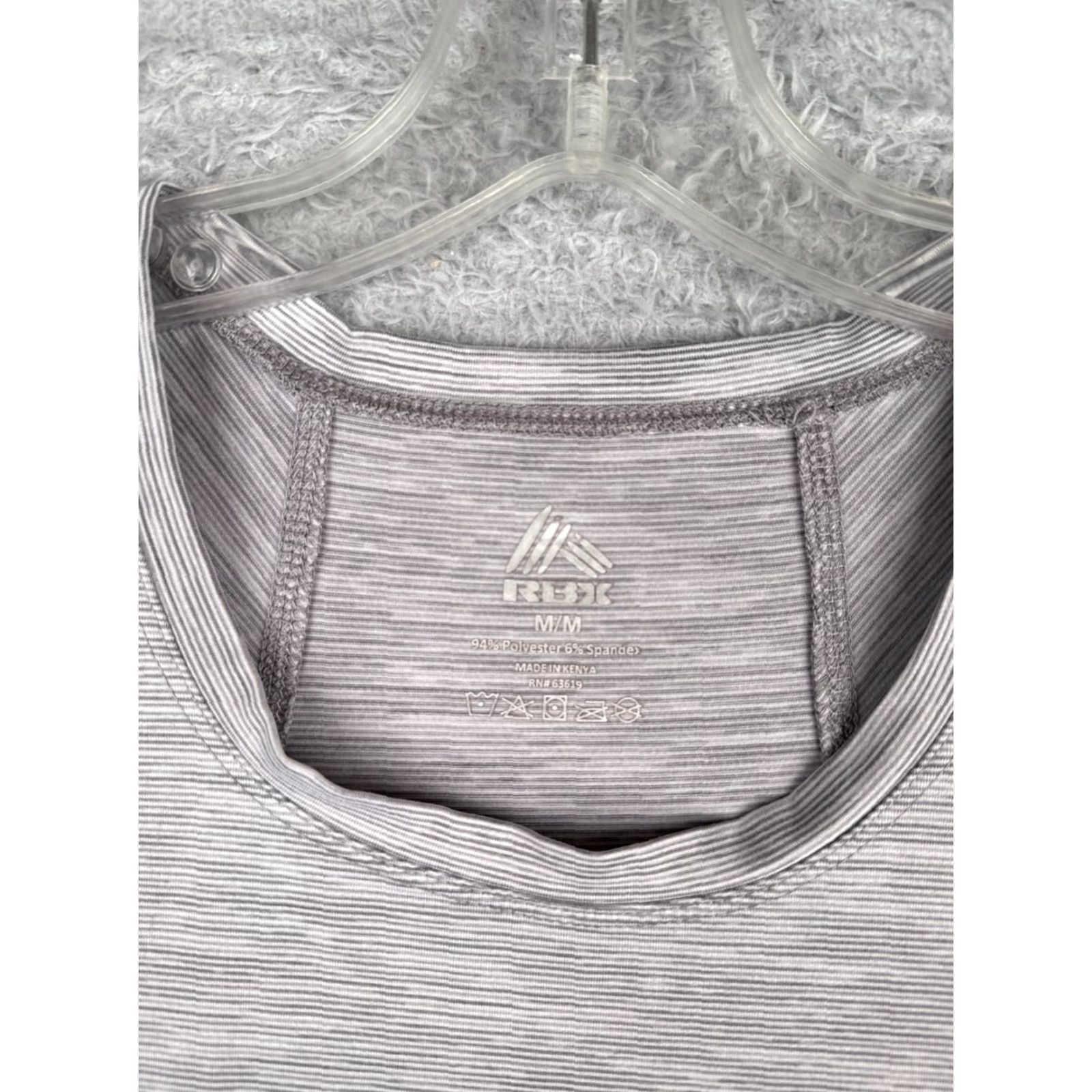 Reebok RBX Shirt Women Medium Gray Heather Tank Sleeveless Polyester Blend RBX Size M / US 6-8 / IT 42-44 - 6 Thumbnail