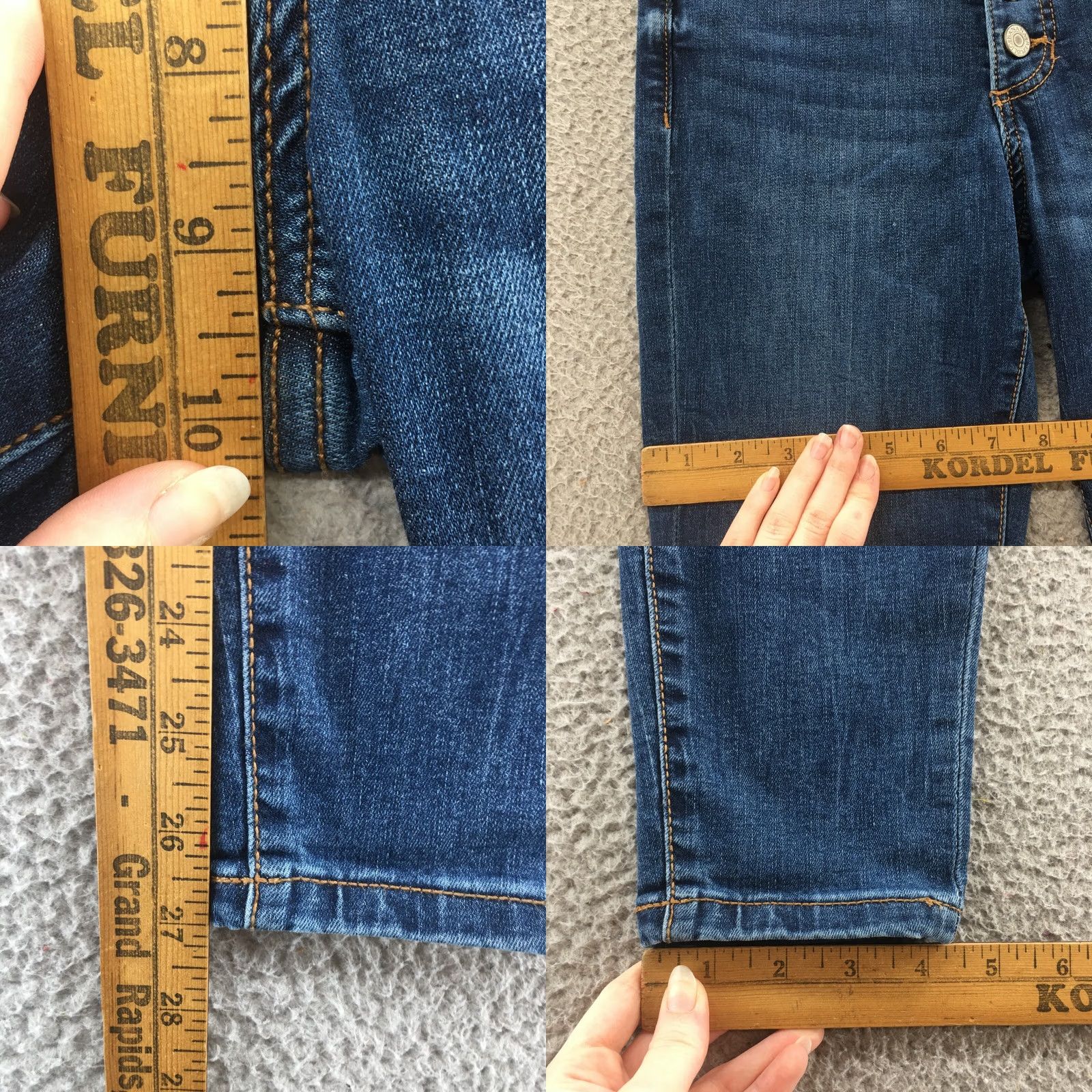 Banana Republic Banana Republic Skinny Jeans Womens 00P Blue Denim Button Fly Size 24" / US 00 / IT 34 - 8 Thumbnail