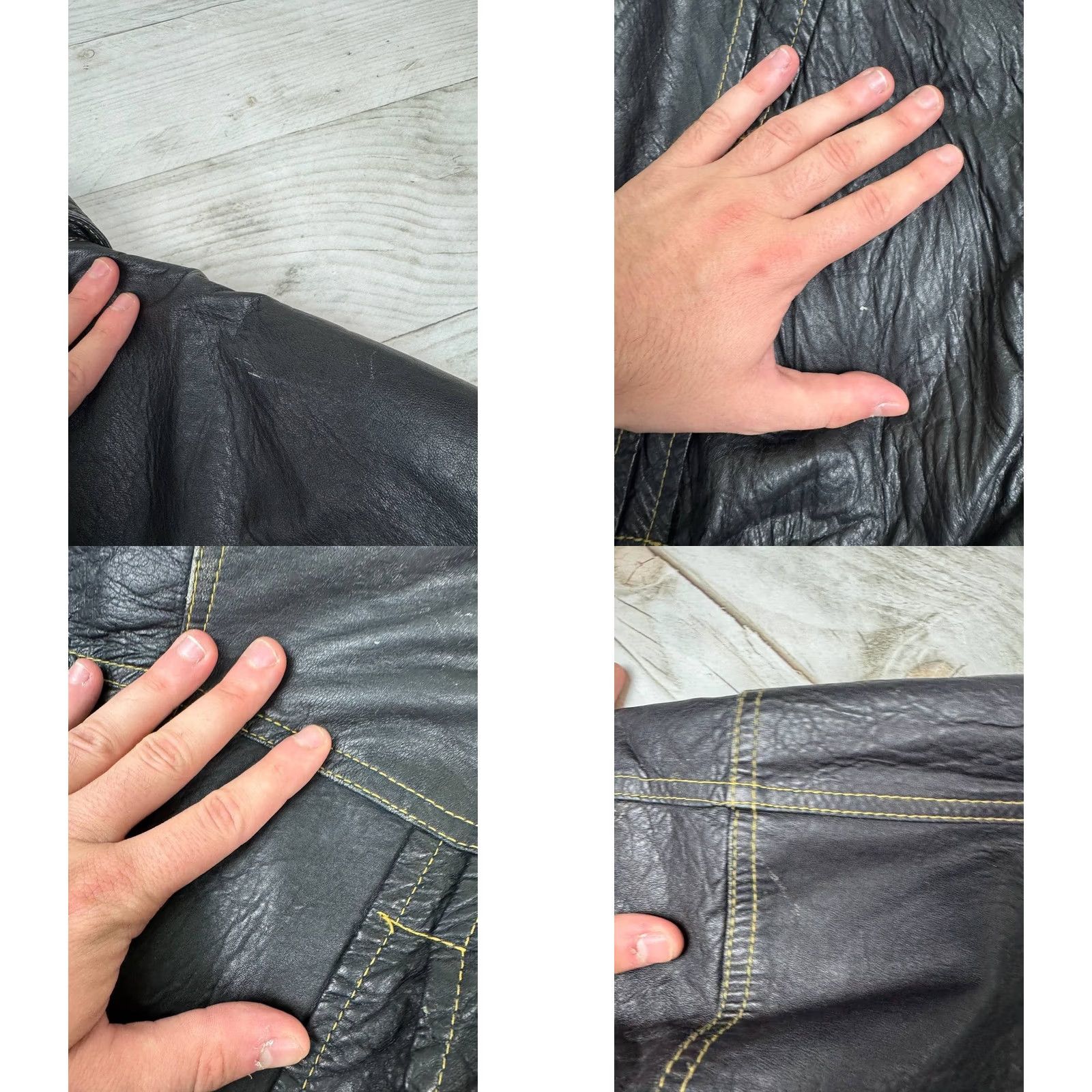 Diesel VINTAGE Nike? Diesel Leather Jacket 90s Big Logo Biker Men XL Black Size XL - Note: Original title provided; no new info added. Size US XL / EU 56 / 4 - 10 Thumbnail