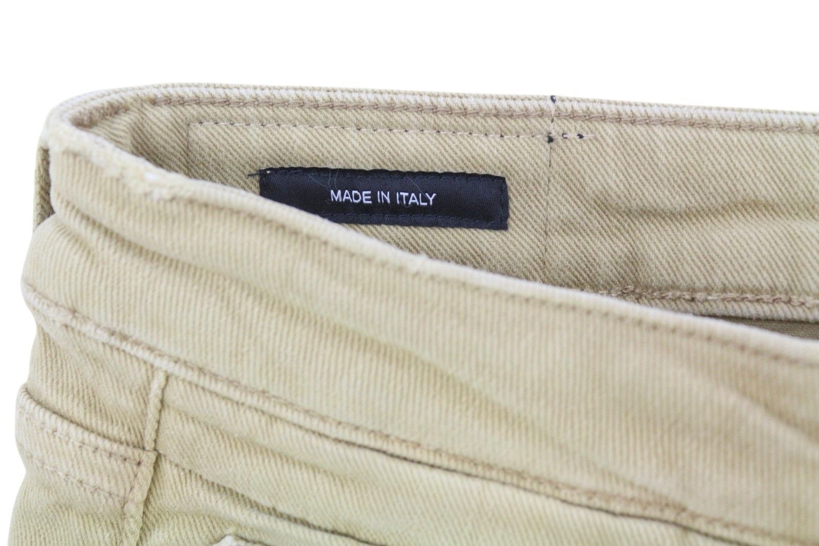 R13 BOY STRAIGHT 24 Khaki Stretch Faded Cropped 86266 Size 24" / US 00 / IT 34 - 11 Thumbnail