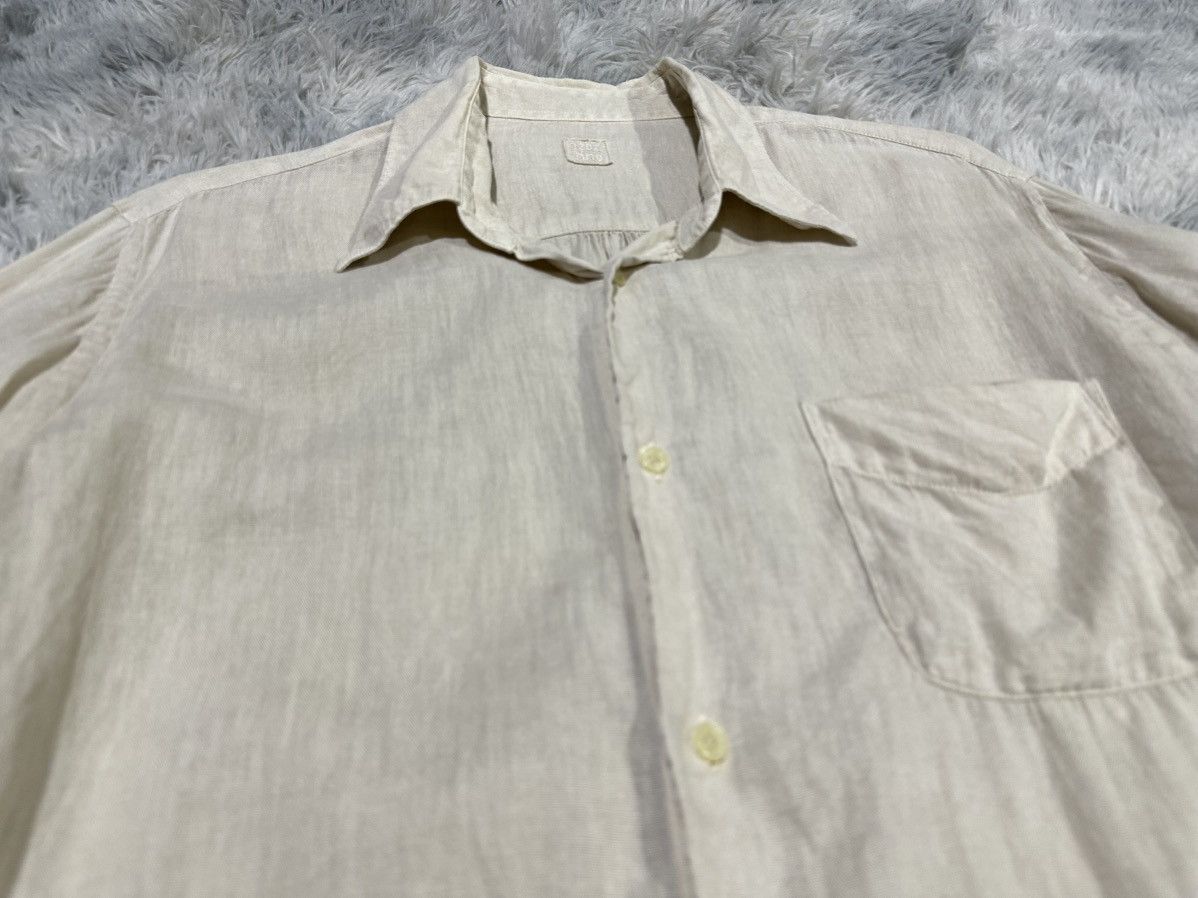 120% Lino 🔥Vintage 120% Lino Linen Shirt Size US XL / EU 56 / 4 - 3 Thumbnail