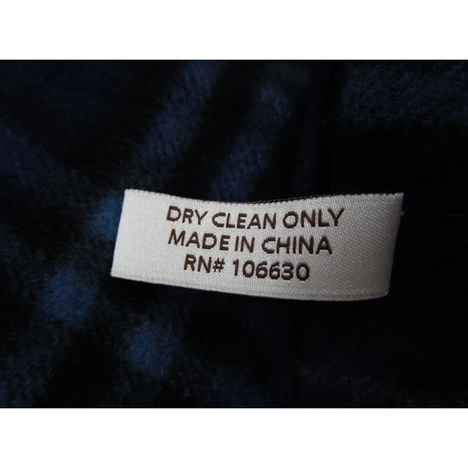 Vintage VINTAGE Enzo Mantovani Men's Plaid Wool Cashmere Blend Scarf One Size Blue Winter Fall Classic Size ONE SIZE - 3 Thumbnail
