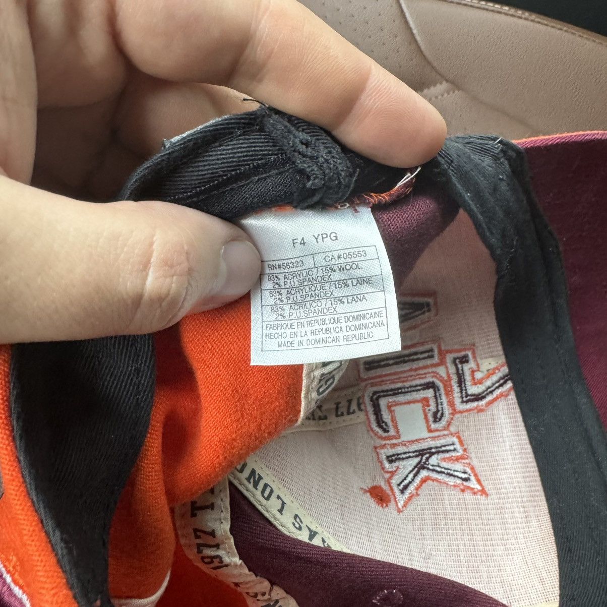 Nike × Vintage Vintage Nike Virginia Tech Hockies VICK 7 VT Cap Size ONE SIZE - 4 Thumbnail