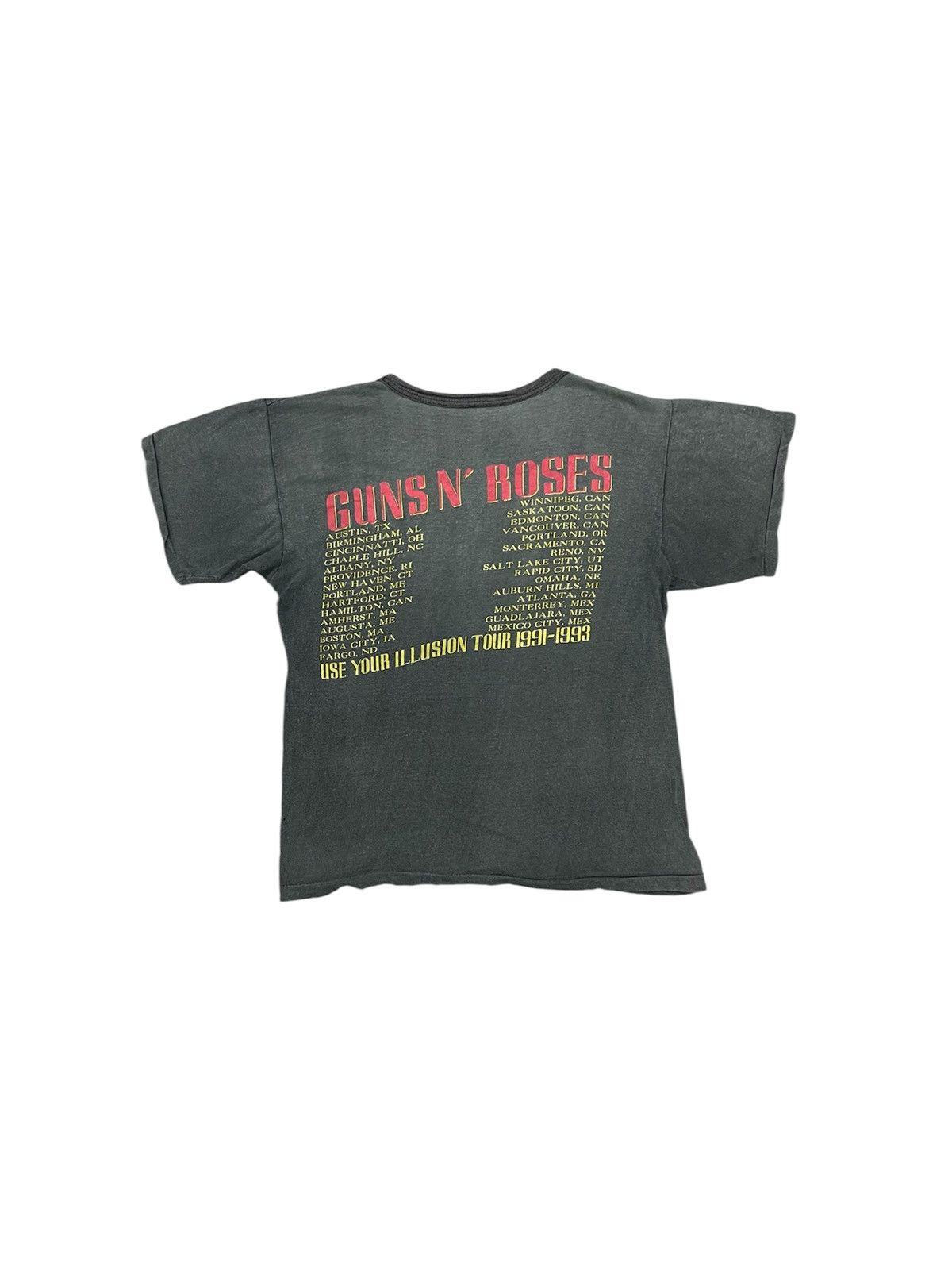 Guns N' Roses VINTAGE GUNS N ROSES USED YOUR ILLUSION TOUR 91-93 TEES Size US XS / EU 42 / 0 - 2 Thumbnail