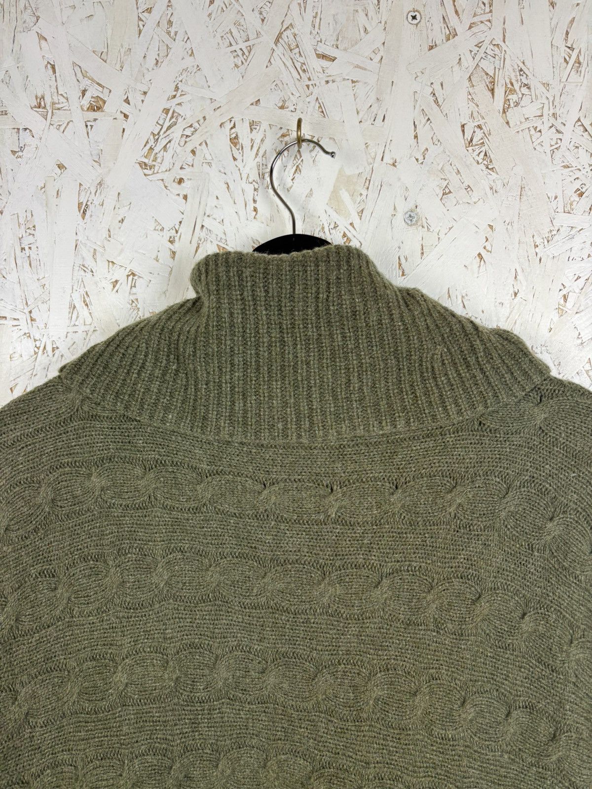 Polo Ralph Lauren Polo Ralph Lauren Cable Knit Cashmere Wool Turtleneck Vest Size S / US 4 / IT 40 - 6 Thumbnail