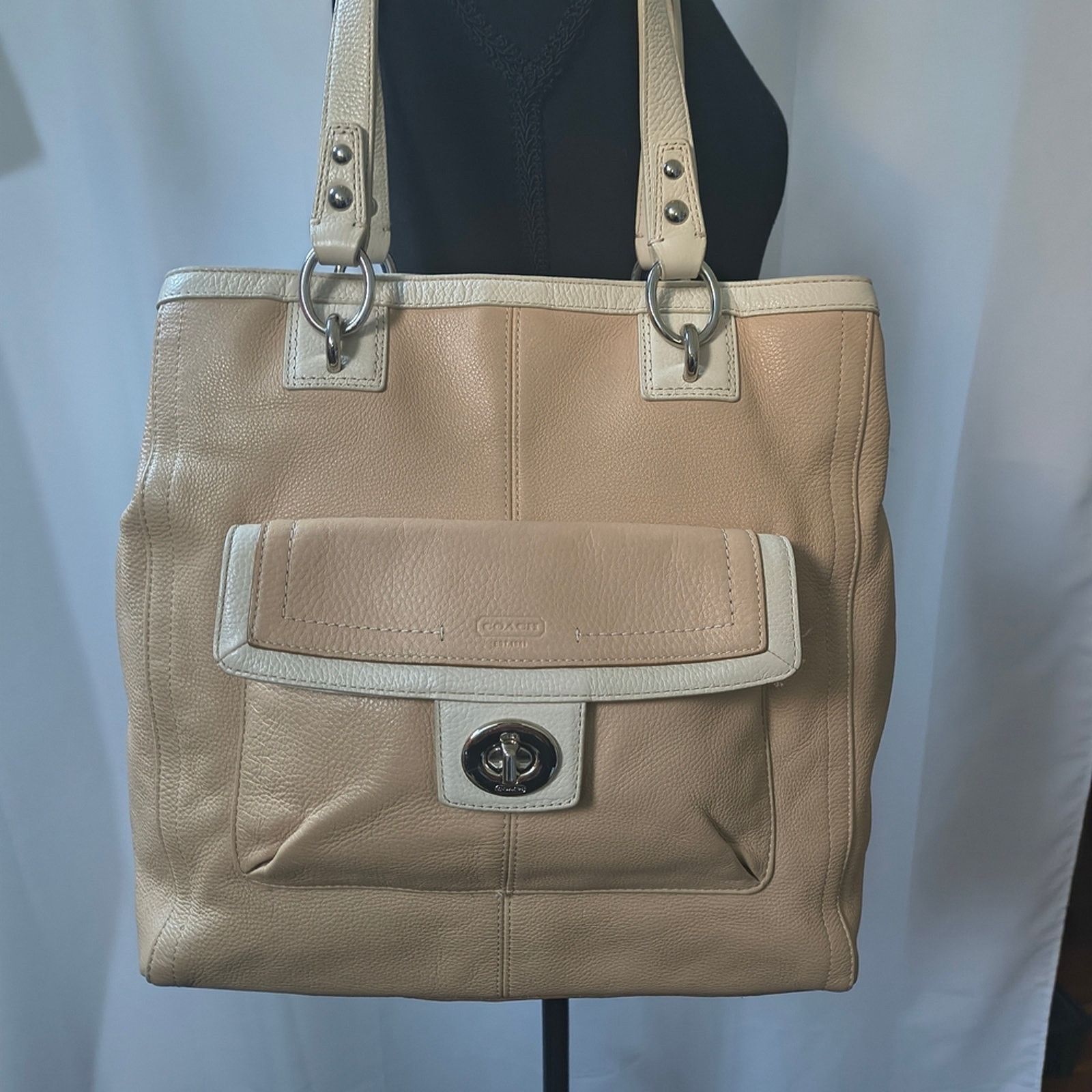 Coach Y2K Coach Penelope Turnlock Carryall Leather Satchel Tote Size ONE SIZE - 12 Thumbnail
