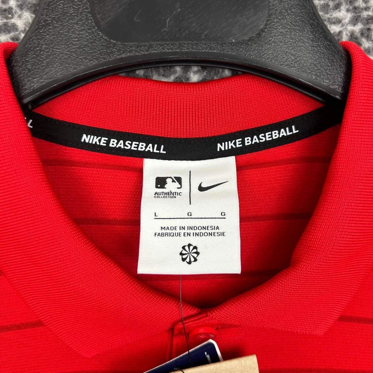 Nike Nike Polo Shirt Men L Washington Nationals Striped Collared Size US L / EU 52-54 / 3 - 7 Thumbnail