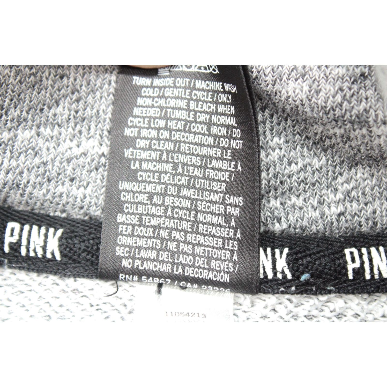 Victoria's Secret Victoria's Secret PINK Sweatshirt Womens Small Pullover Cowl Neck Gray Athleisure Size S / US 4 / IT 40 - 5 Thumbnail
