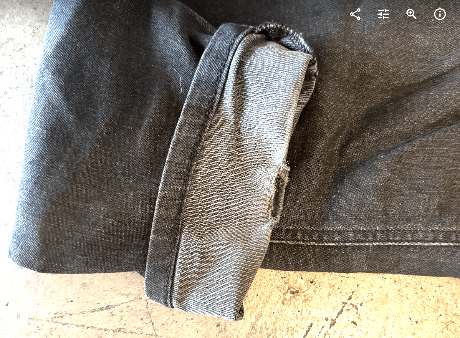 Nudie Jeans Black Nudie Jeans 30/32, patched Size US 30 / EU 46 - 5 Thumbnail