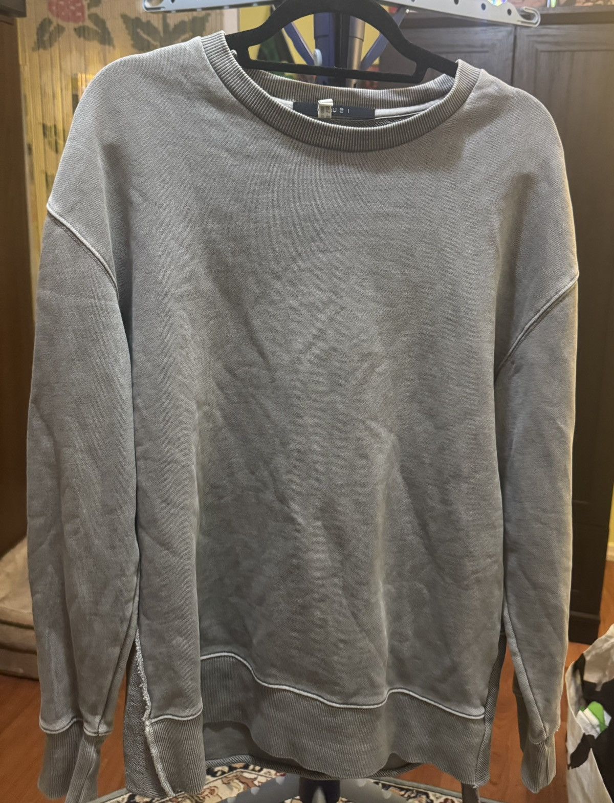 Ksubi Ksubi Men's Size XS Gray Distressed Sweatshirt Size US XS / EU 42 / 0 - 1 Thumbnail