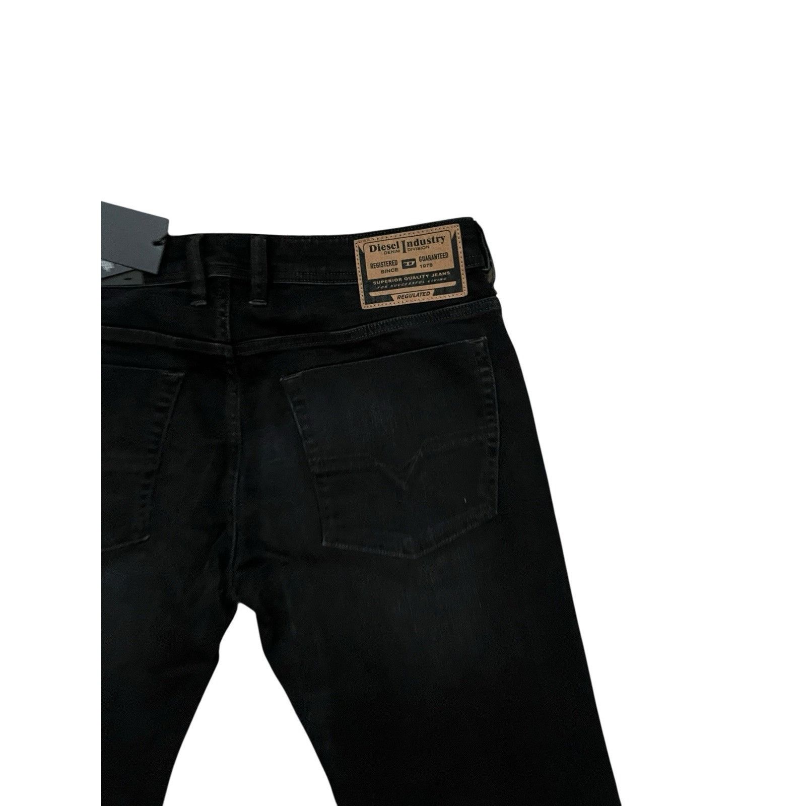 Diesel Diesel Mens Zatiny Slim Bootcut Jeans RB064 Black Size 36/32 Size US 36 / EU 52 - 6 Thumbnail