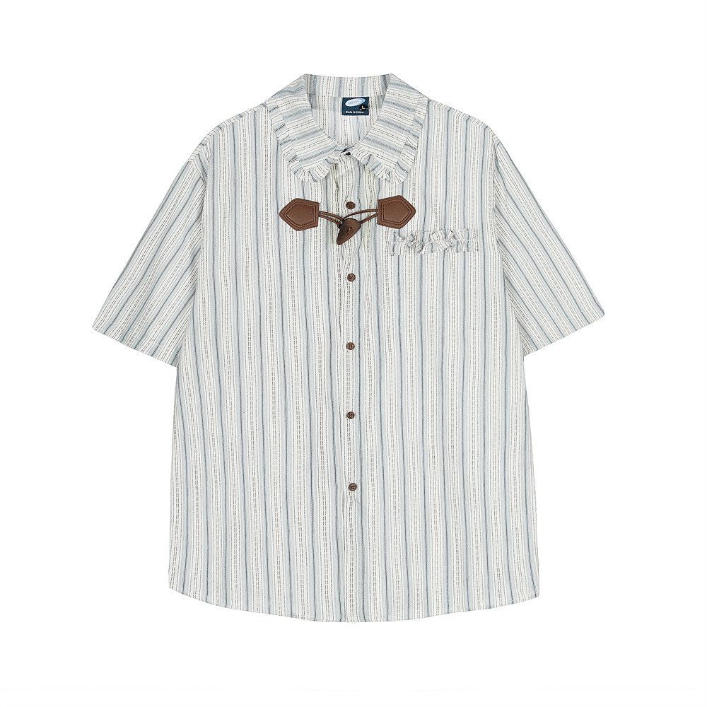 Japanese Brand × Vintage Japanese retro vertical striped fashion shirt Size US M / EU 48-50 / 2 - 1 Thumbnail