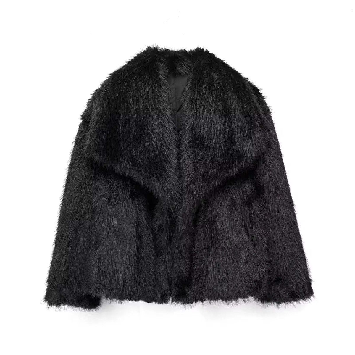 Japanese Brand × Vintage Ladies Faux Fur Plush Wool Long Sleeve Jacket Size M / US 6-8 / IT 42-44 - 1 Thumbnail