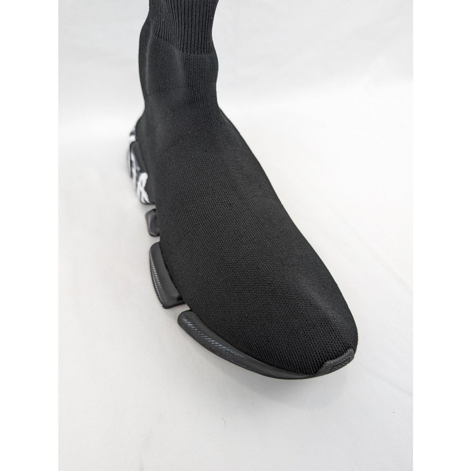 Balenciaga o1rshd1 Speed 2.0 Graffiti Sneakers in Black/White Size US 13 / EU 46 - 5 Thumbnail