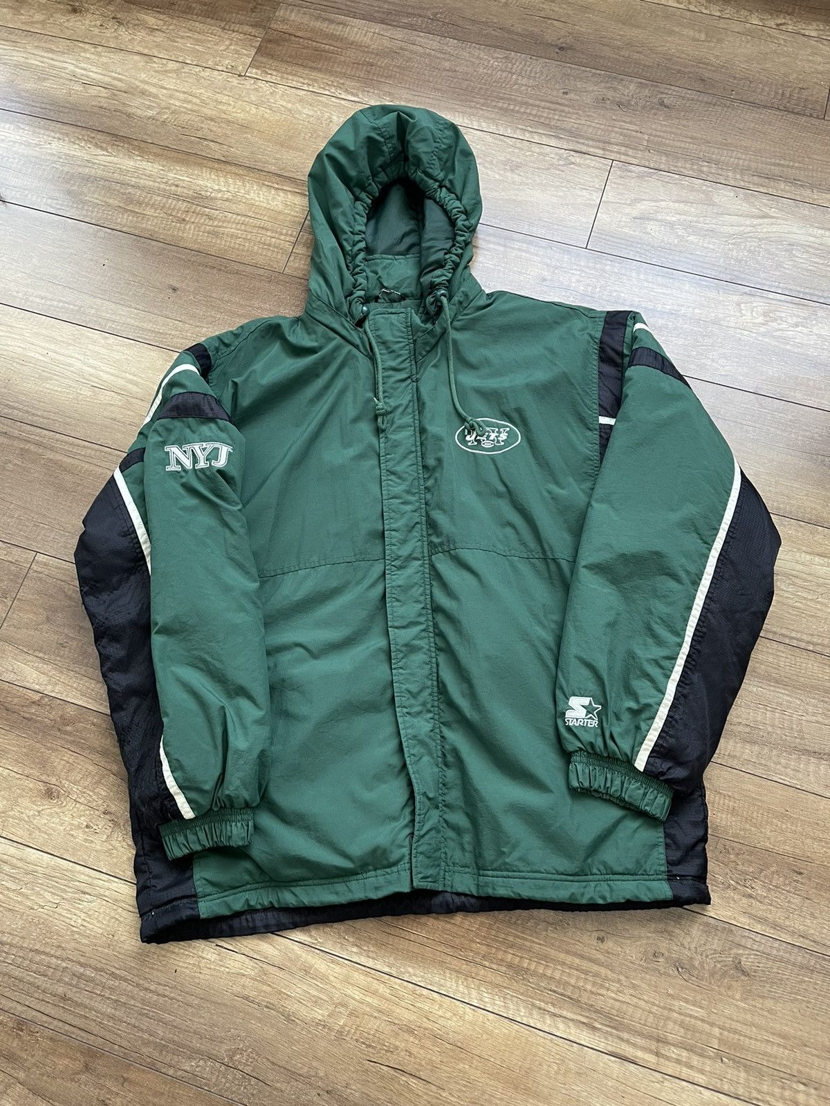 NFL New York NY Jets Starter Vintage Jacket 90s NFL Size US L / EU 52-54 / 3 - 6 Thumbnail