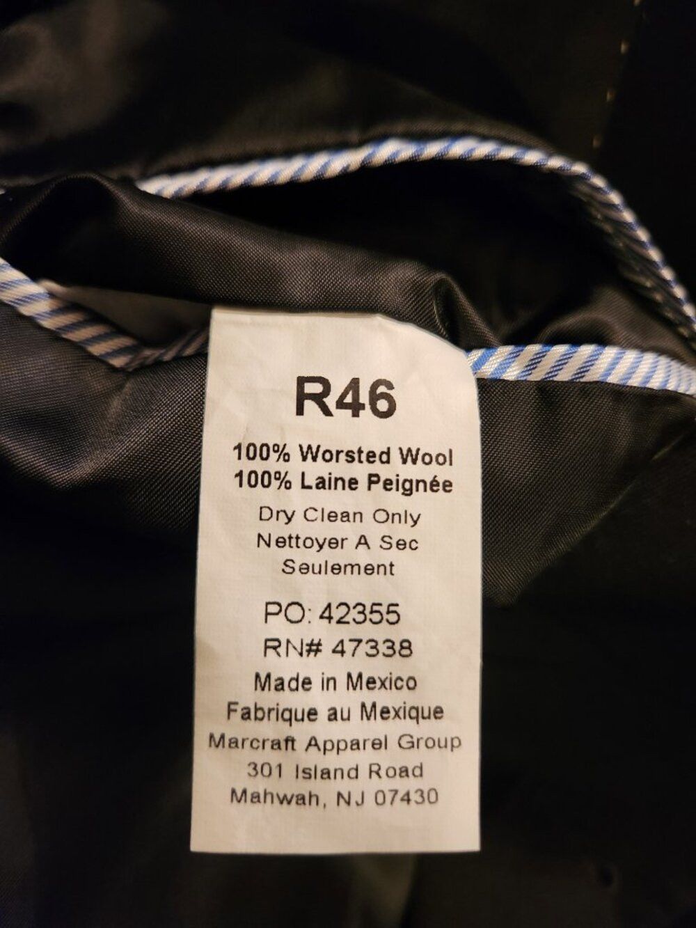 Tommy Hilfiger tommy Hilfiger men's 100% worsted wool sport coat blazer 46R Size 46R - 5 Thumbnail