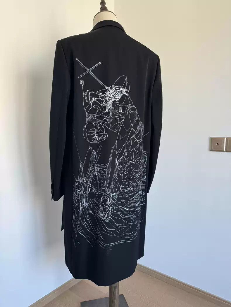 image of Undercover X Evangelion New Century Evangelion Eva Ayanami Rei Machine Zero Wool Coat in Black (Siz