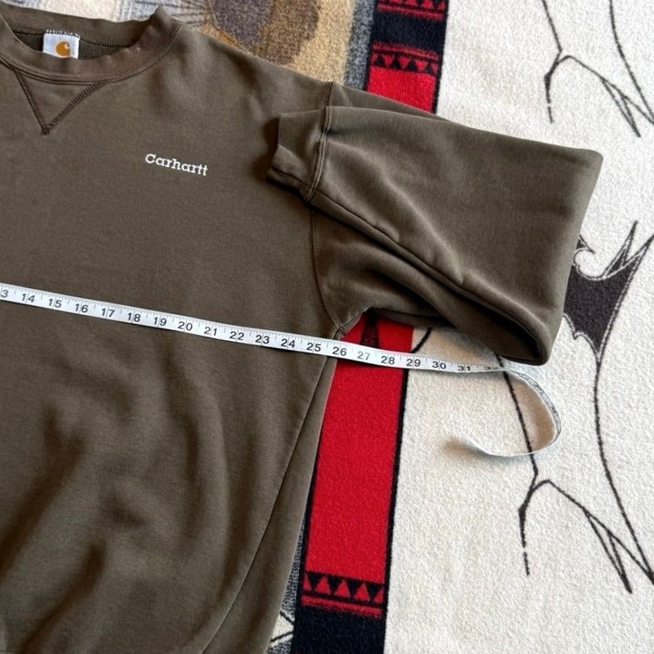 Carhartt VINTAGE Carhartt Sweatshirt Crewneck Brown XL Men 90s Pattern Solid Crew Neck Long Sleeve Pullover Workwear Size XL Mens Size US XL / EU 56 / 4 - 6 Thumbnail