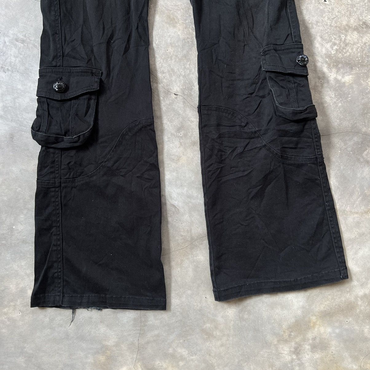 LOWBOX 2000s Lowbox Tactical Pocket Flared Pants Size US 30 / EU 46 - 5 Thumbnail