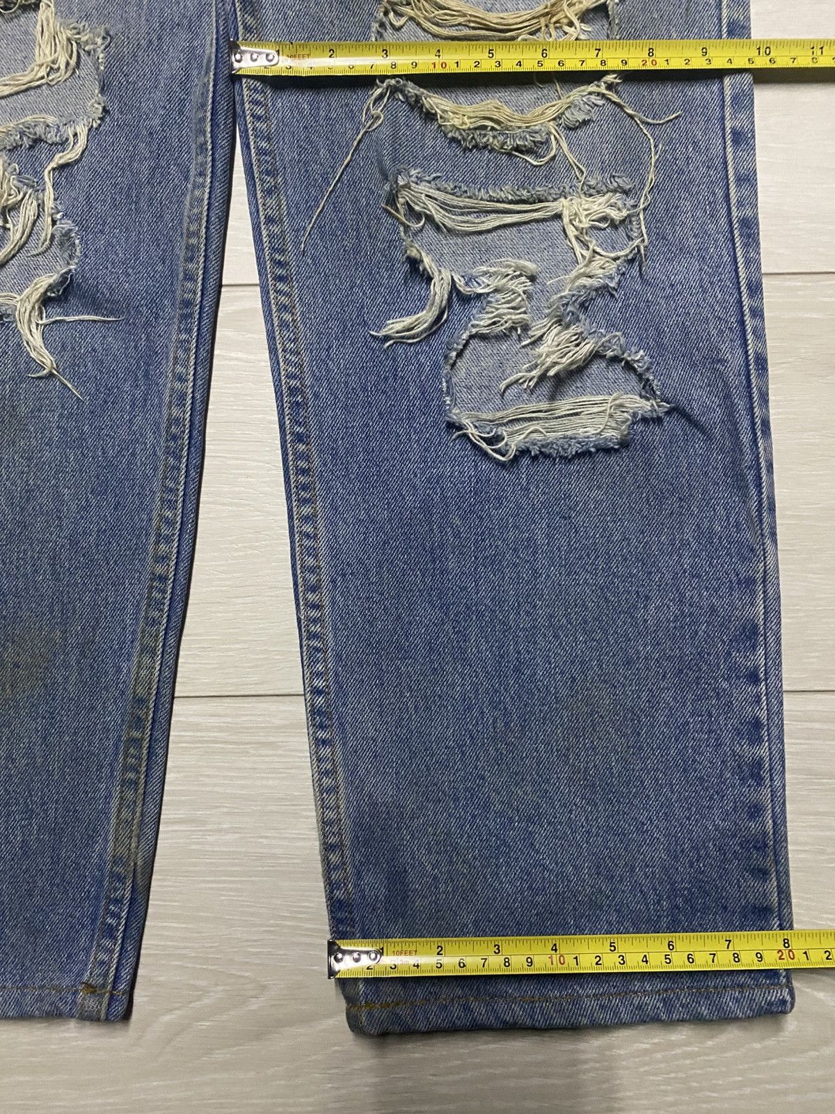 Levi's Vintage Levis Mud Wash Grunge Ripped Jeans Size US 32 / EU 48 - 17 Thumbnail