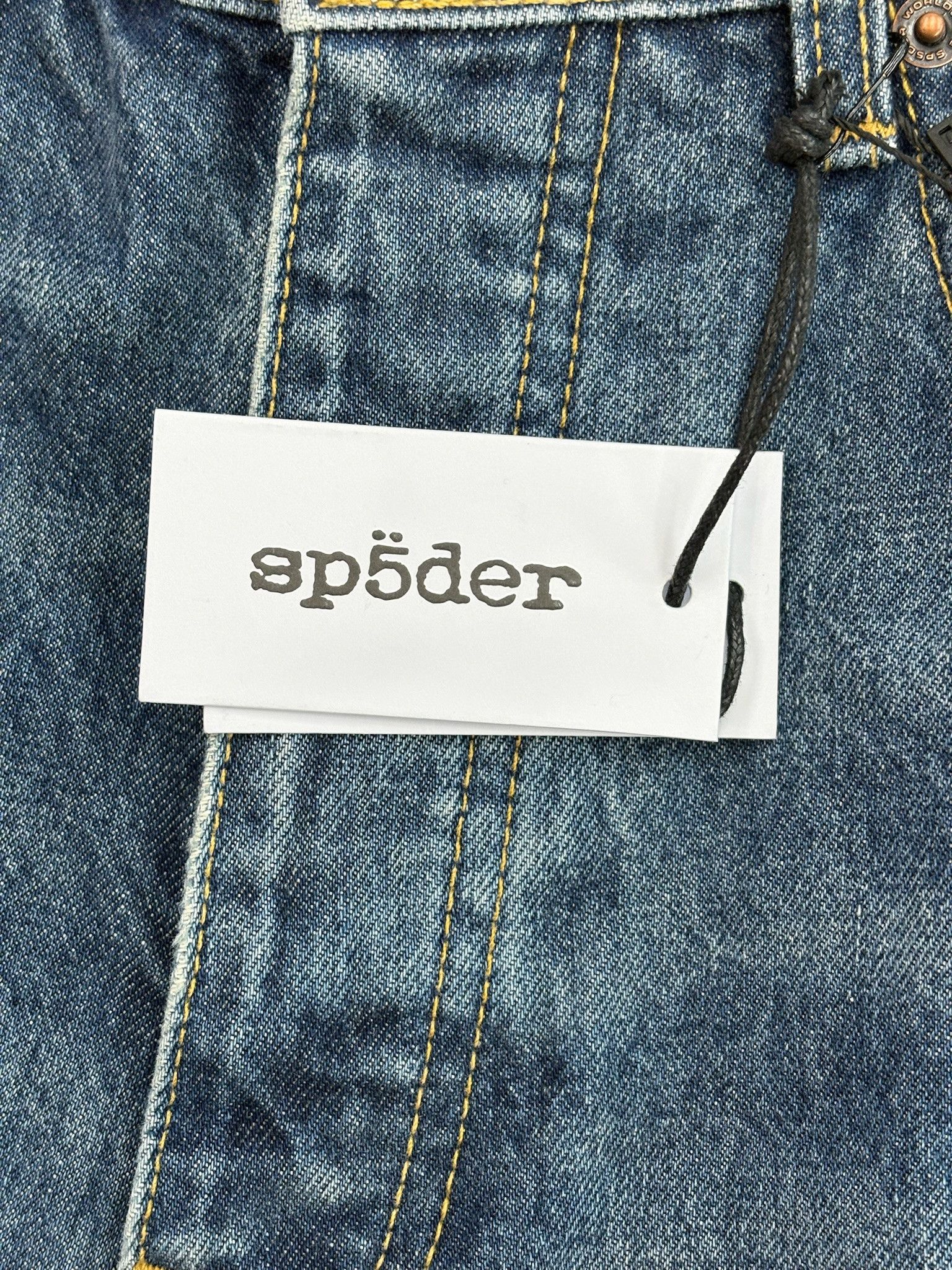 Sp5der Sp5der "Web Stone" Denim Shorts (Blue) Size US 30 / EU 46 - 4 Thumbnail