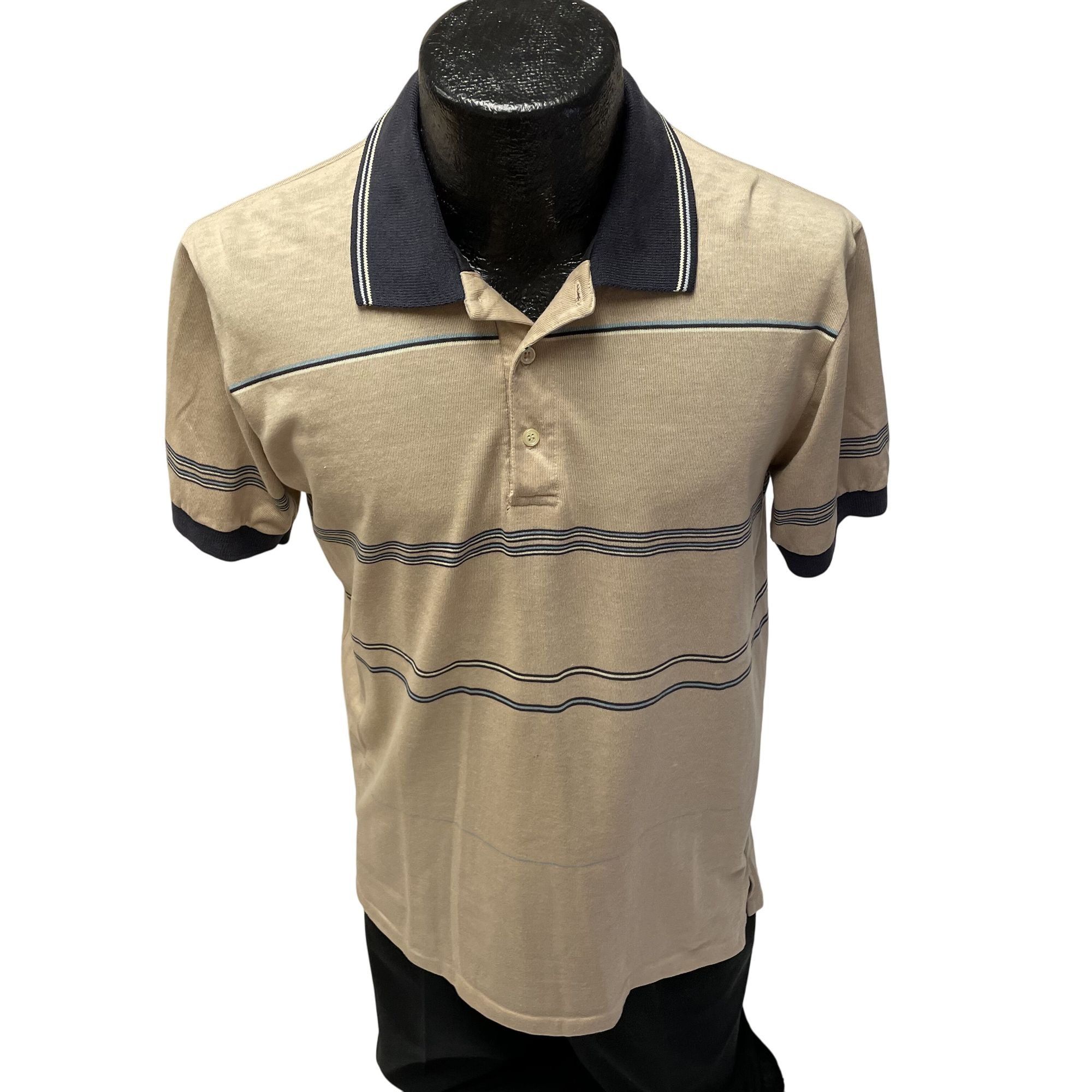 Other Vtg Stripe PREPPY POLO Golf ULTRA Thin Surfer Shirt Size US S / EU 44-46 / 1 - 1 Thumbnail