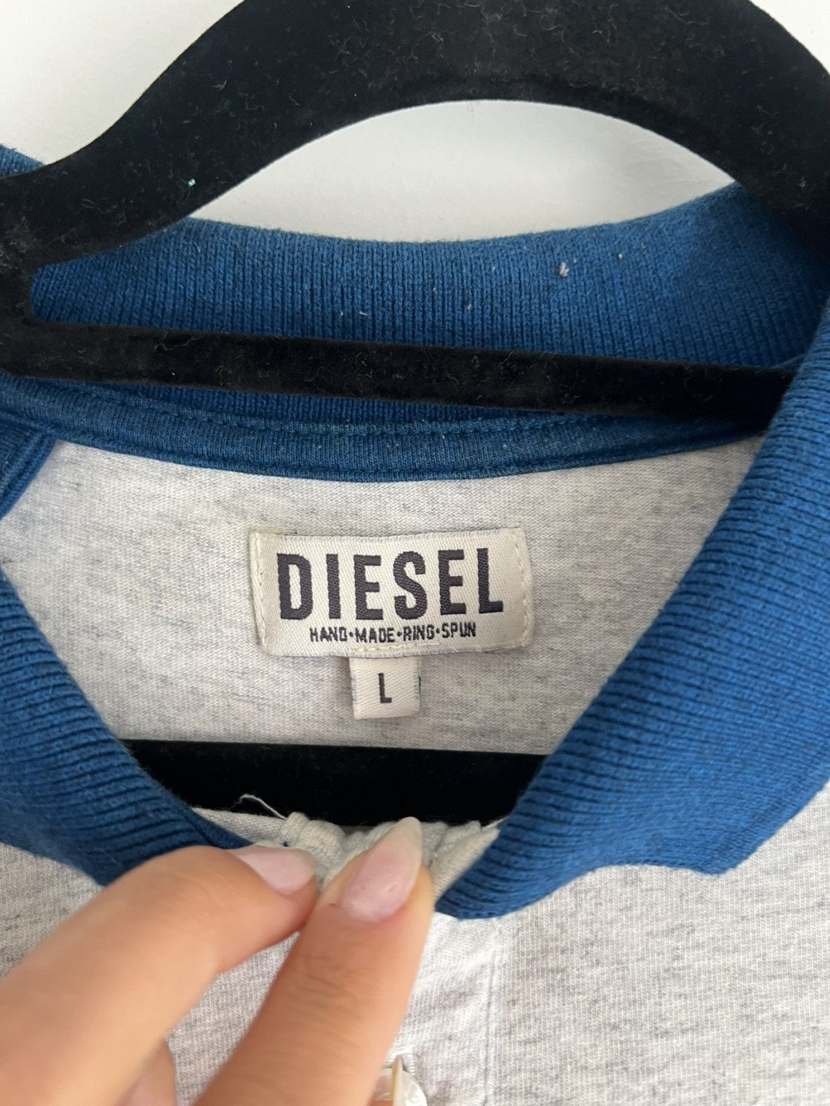 Diesel Diesel polo t-shirt L grey blue Size US L / EU 52-54 / 3 - 2 Thumbnail