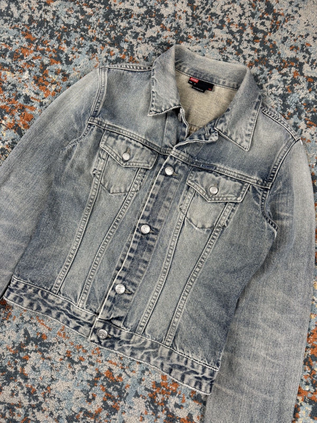 Diesel × Vintage Vintage Y2K Diesel washed denim katana jacket cropped fit Size M / US 6-8 / IT 42-44 - 5 Thumbnail