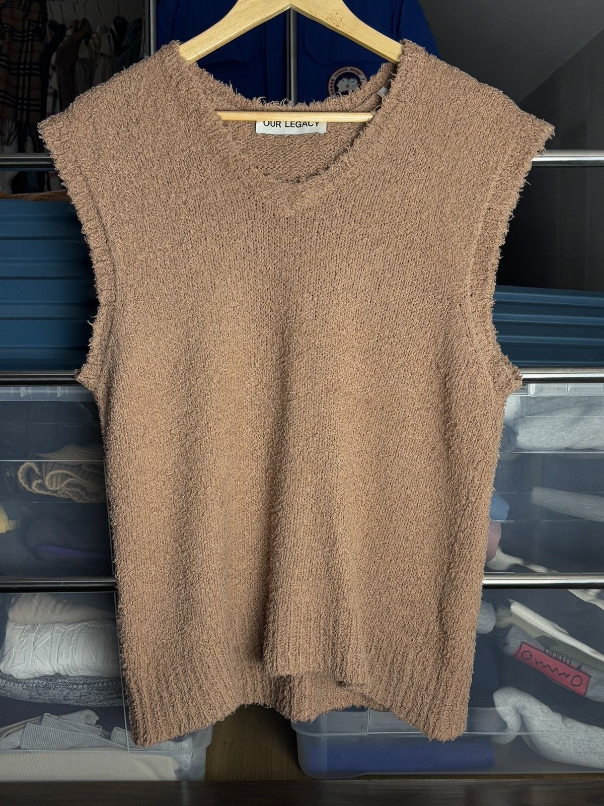 Our Legacy Our Legacy Big Cardigan in Caramel Cloudy Cotton | Grailed