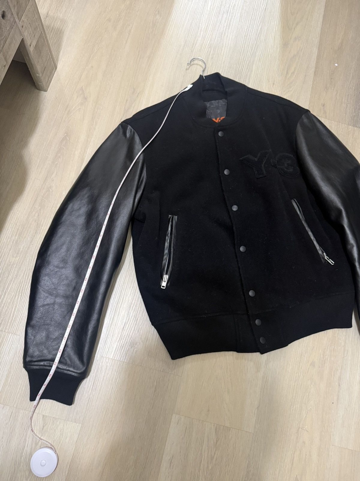 Yohji Yamamoto Vintage Y-3 wool leather varsity bomber jacket Size US S / EU 44-46 / 1 - 11 Thumbnail