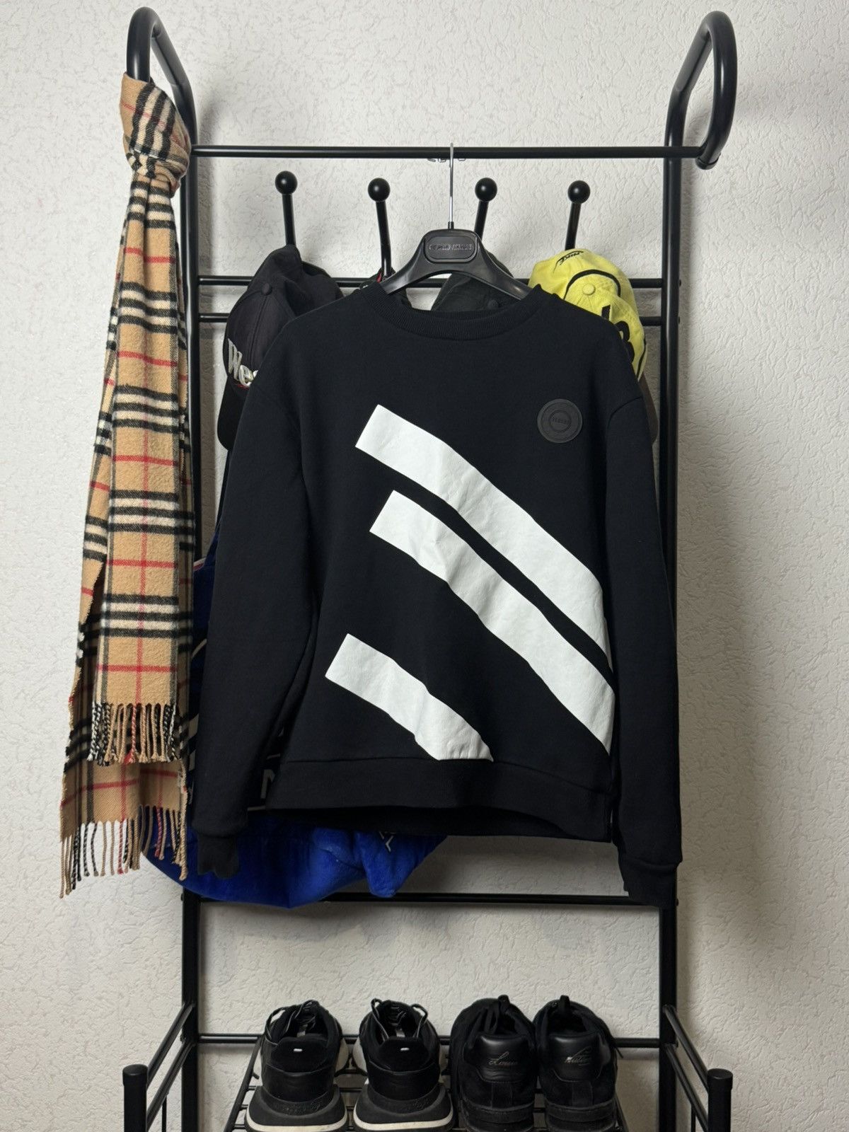 Versus Versace Versace Versus black striped sweatshirt Size US M / EU 48-50 / 2 - 1 Thumbnail