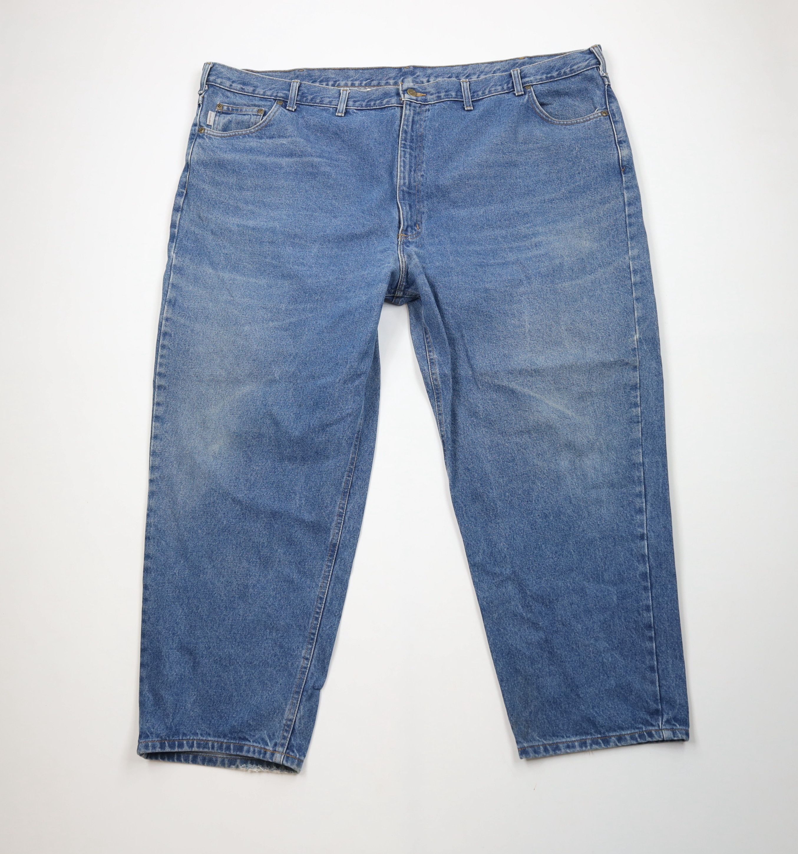 Carhartt × Vintage Vintage Carhartt Relaxed Fit Wide Leg Denim Jeans Blue Size US 44 / EU 60 - 1 Thumbnail