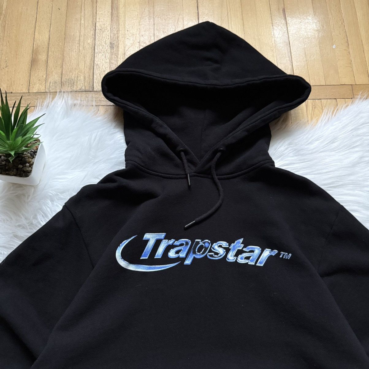 Trapstar London 📌 Trapstar Hyperdrive Midnight Chrome Y2K Drill Hoodie Size US M / EU 48-50 / 2 - 2 Thumbnail