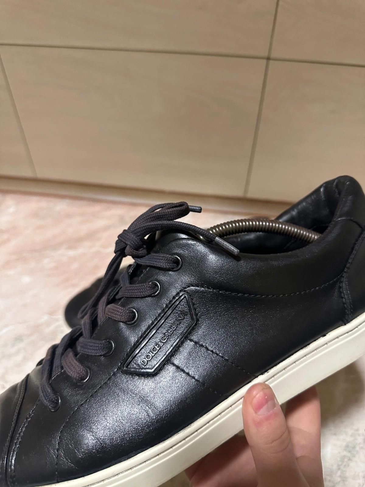 Dolce & Gabbana DOLCE & GABBANA Shoes London Nappa Leather Sneakers EU44 Size US 10 / EU 43 - 3 Thumbnail