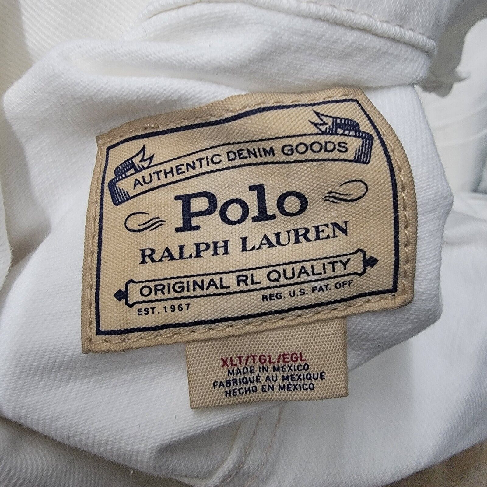 Polo Ralph Lauren Polo Ralph Lauren Circle P Patch Denim Jacket size XLT Size US XL / EU 56 / 4 - 13 Thumbnail