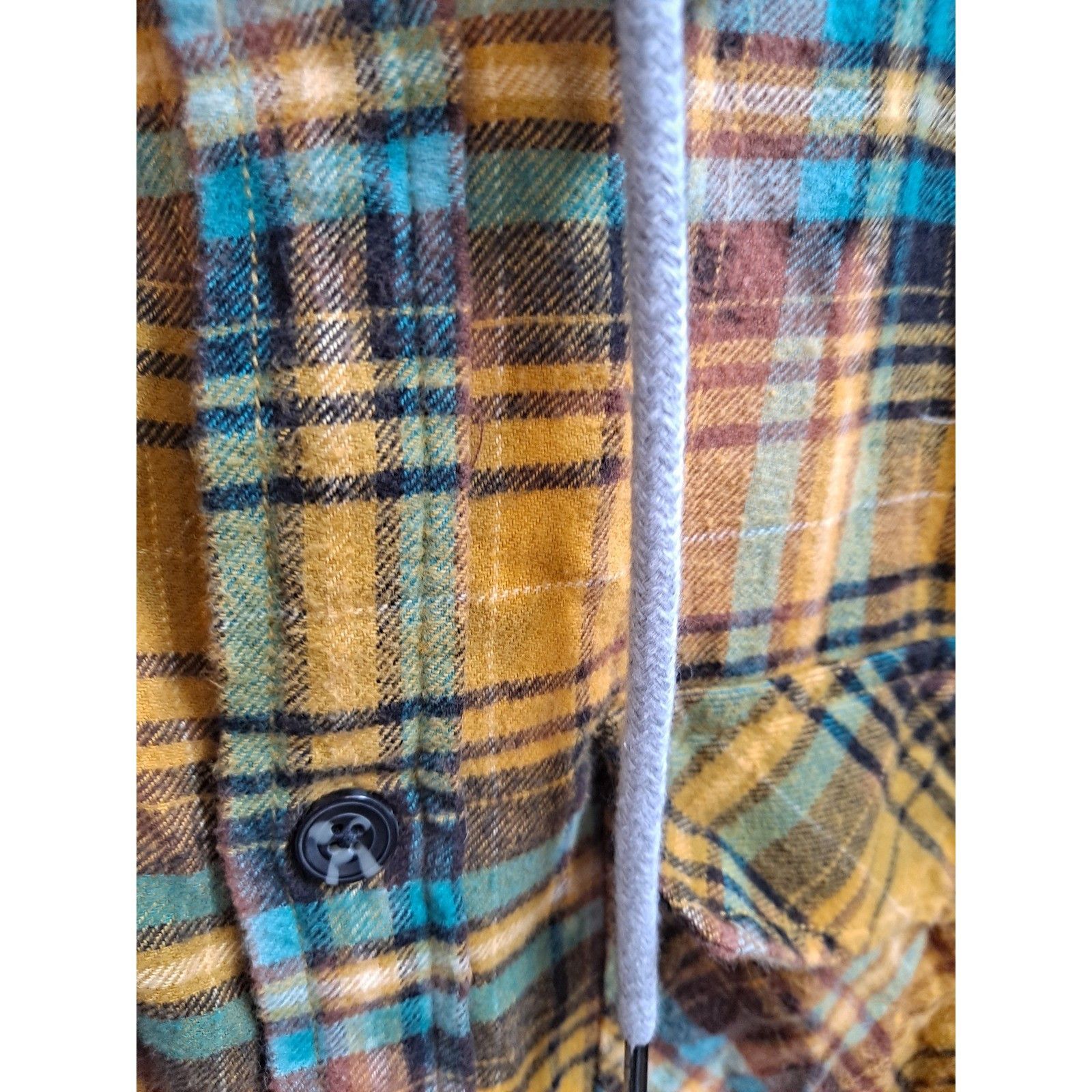 Urban Outfitters Urban Outfitters Hooded Flannel Shirt Plaid Button Up Long S Size US S / EU 44-46 / 1 - 3 Thumbnail