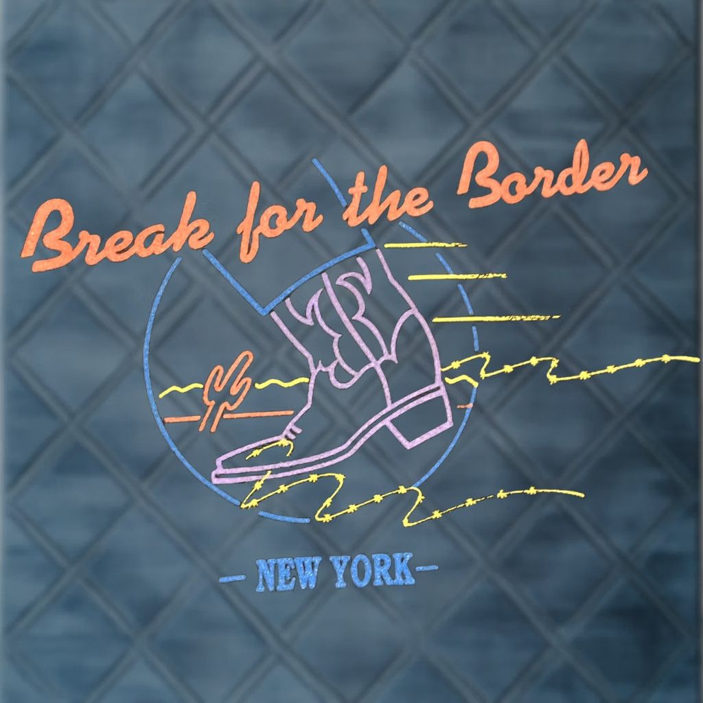 Jerzees Vintage BREAK FOR THE BORDER NEW YORK Restaurant Bar T Shirt XL RARE NWOT Mens Size US XL / EU 56 / 4 - 1 Thumbnail