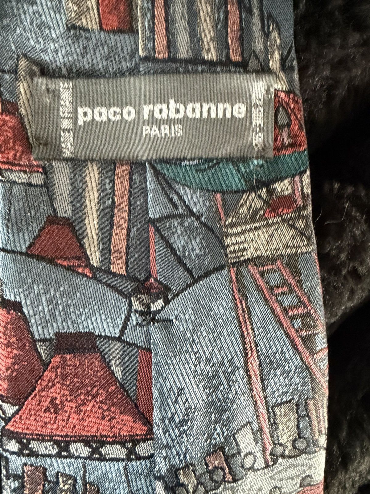 Other Paco Rabanne Paris 100% Silk Big Top Circus Abstract Tie Size ONE SIZE - 3 Thumbnail
