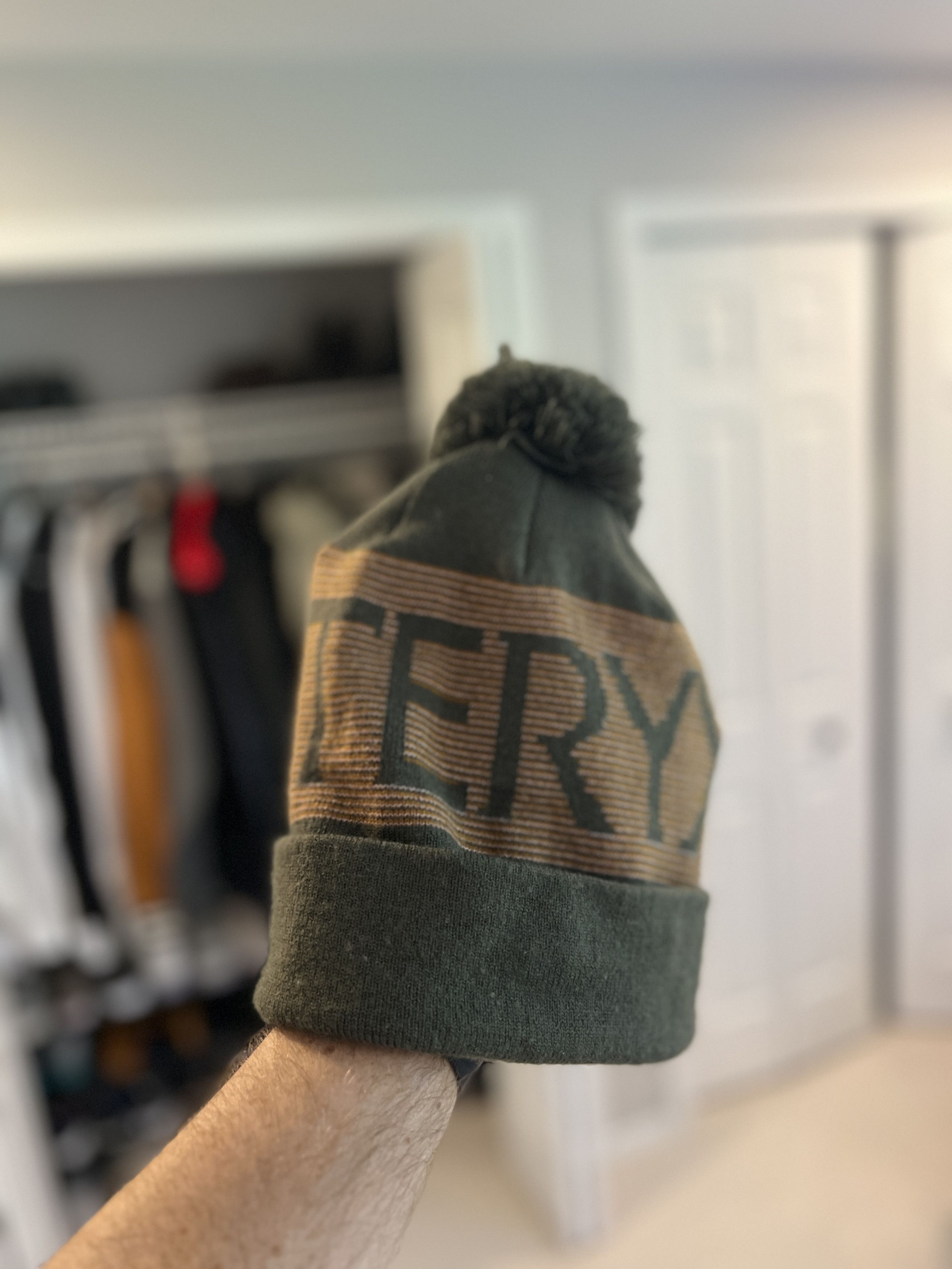 Arc'teryx *RARE* Arc'teryx Mini Stripe Banner Toque in Green/Orange Size ONE SIZE - 4 Thumbnail