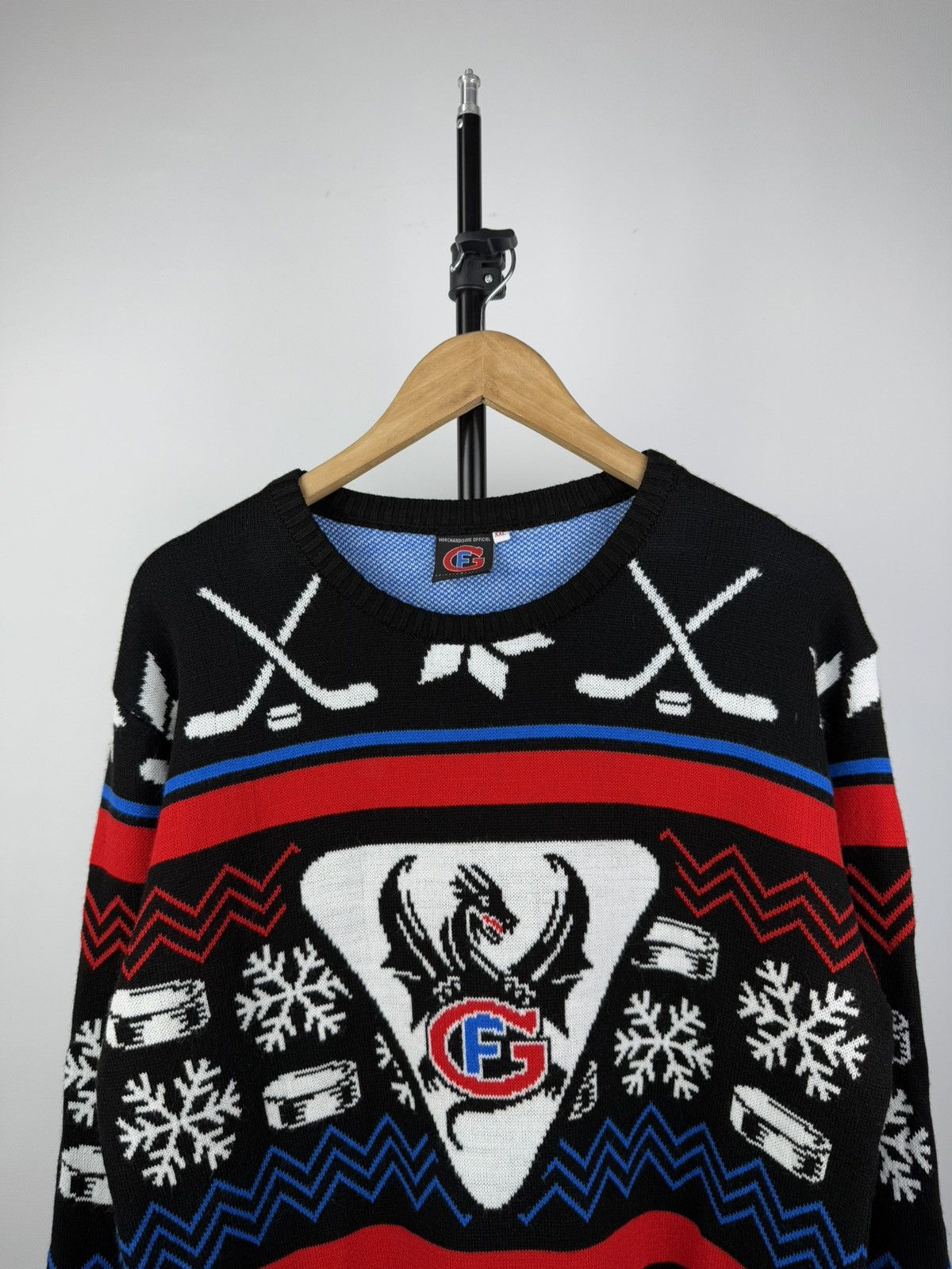 NHL × Vintage 00s Official Montreal Canadiens knitted Crewneck sweater Size US XL / EU 56 / 4 - 2 Thumbnail