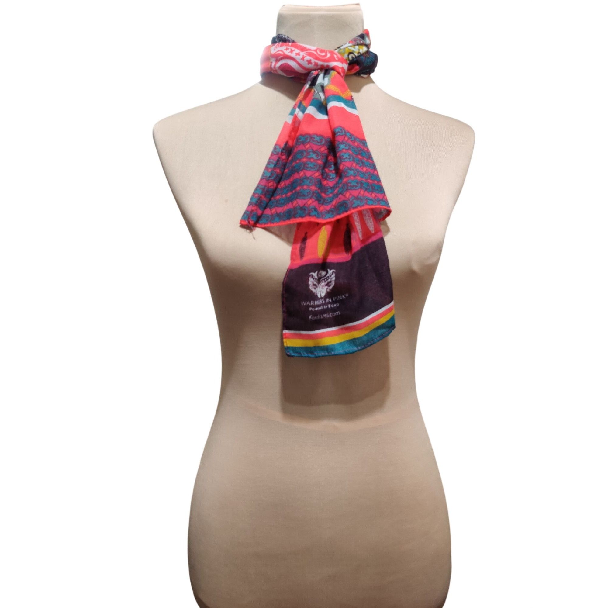 Ford Warriors in Pink x Ford Feather Scarf Multicolor Lightweight Size ONE SIZE - 10 Thumbnail