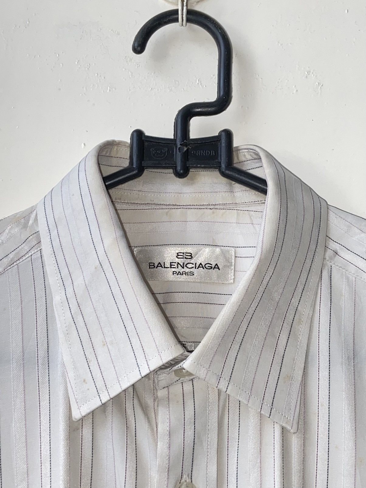 Balenciaga BALENCIAGA Striped Shirt Size US S / EU 44-46 / 1 - 13 Thumbnail