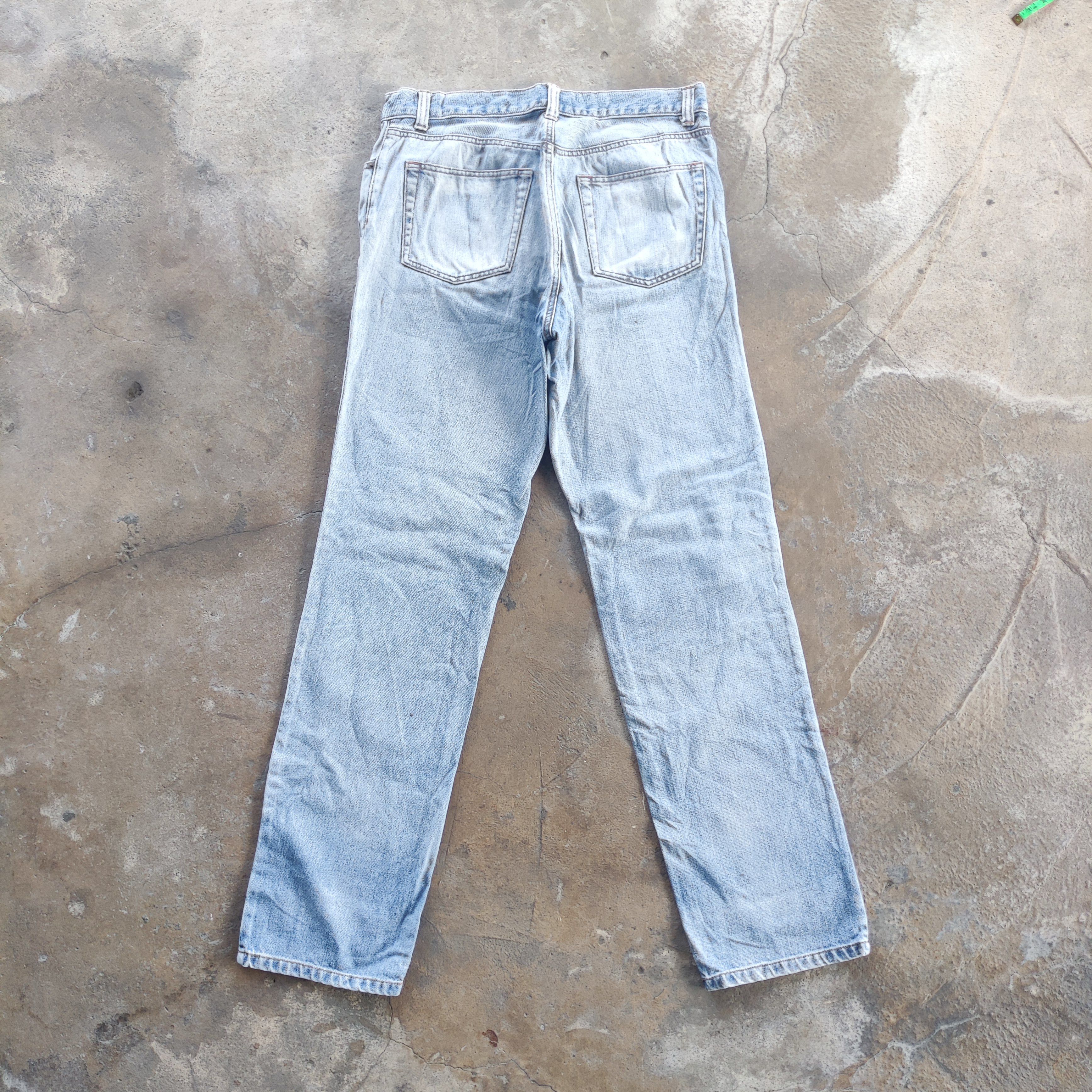 Japanese Brand Vintage Japanese Brand Jeans Faded Ripped Pants Size US 34 / EU 50 - 4 Thumbnail