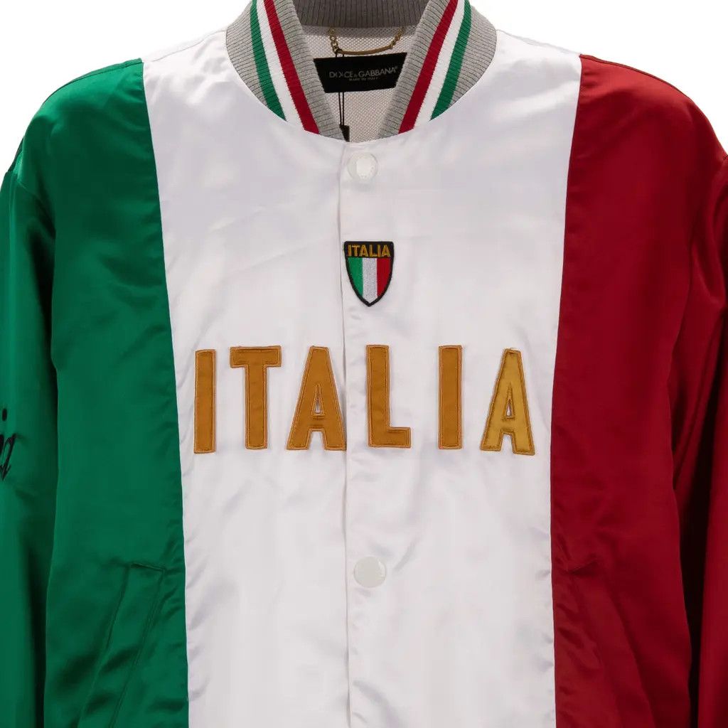 Dolce & Gabbana o1y0125 Logo Bomber Jacket in Multicolor Size US M / EU 48-50 / 2 - 5 Thumbnail