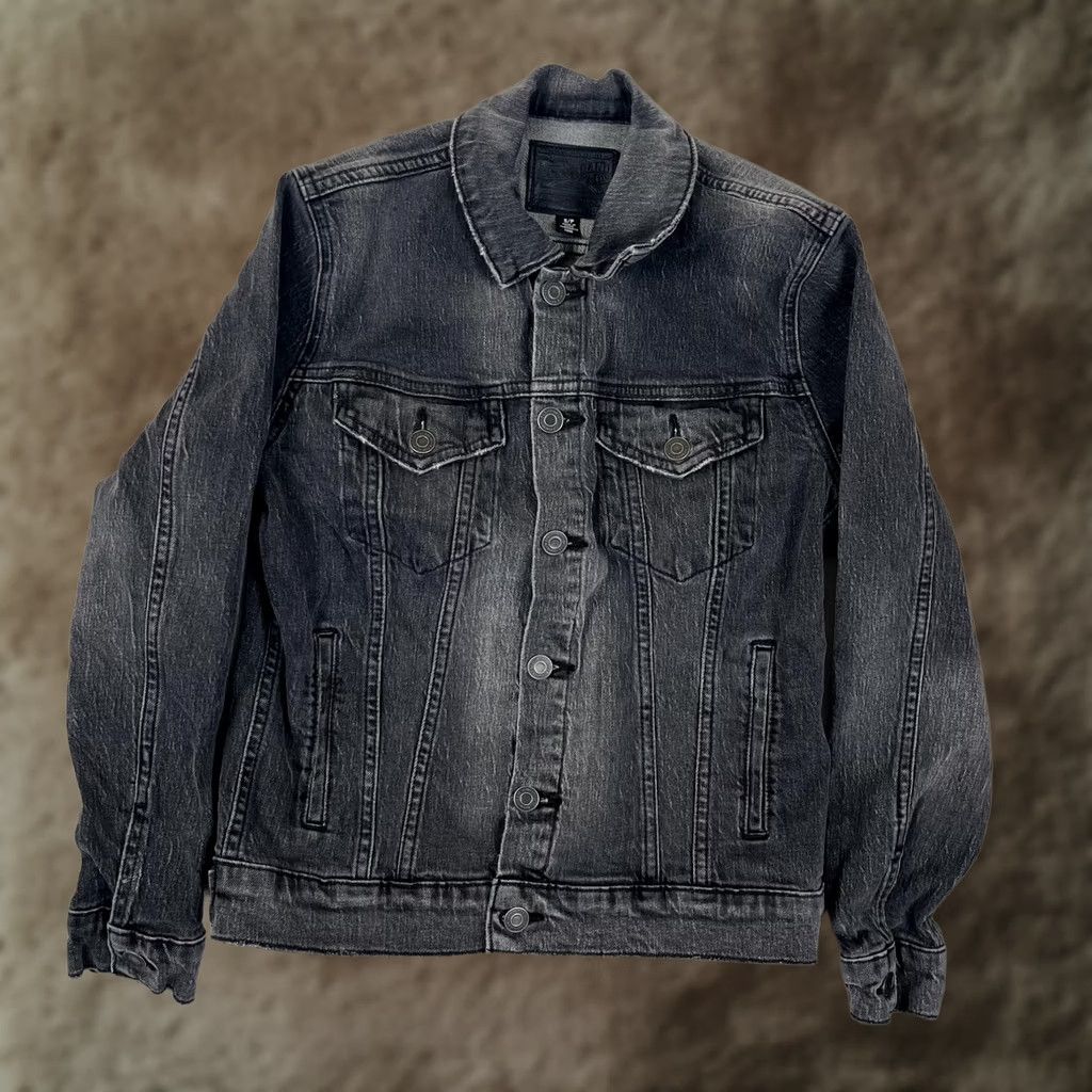Lucky Brand Lucky Brand Jacket Womens Small Gray Denim Trucker Casual Button Front Pockets Size S / US 4 / IT 40 - 1 Thumbnail