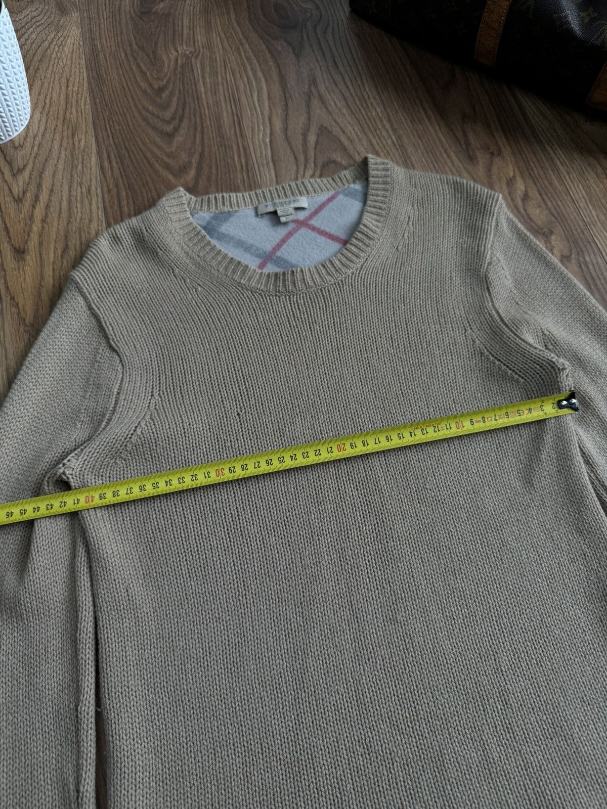 Burberry Wool sweater Burberry Nova Check original luxury item Size L / US 10 / IT 46 - 4 Thumbnail