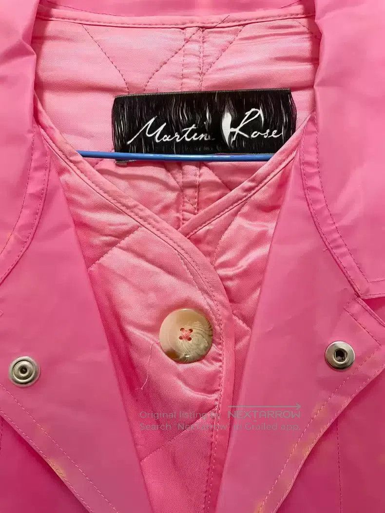 Martine Rose Martine Rose pink-cotton trench coat. Size US S / EU 44-46 / 1 - 3 Thumbnail