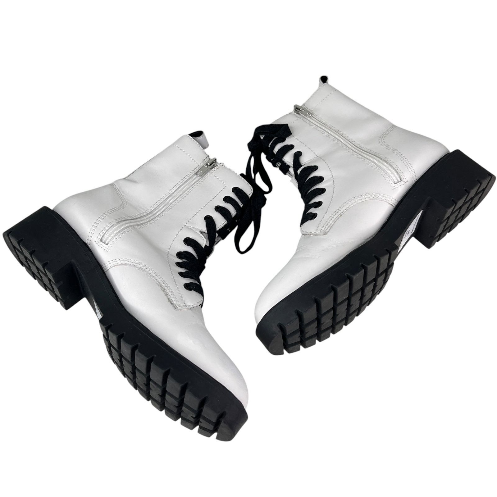 Steve Madden Steve Madden Checker Combat Boots White 9 Size US 9 / IT 39 - 8 Thumbnail