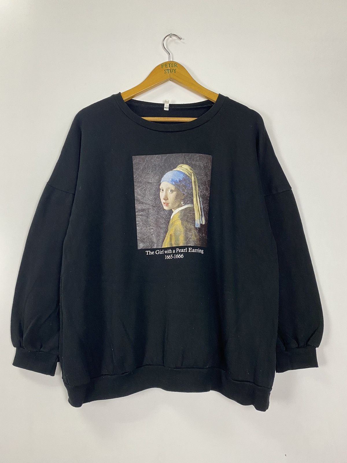 Vintage Vintage The Girl With A Pearl Earring Sweater Size US XL / EU 56 / 4 - 2 Thumbnail