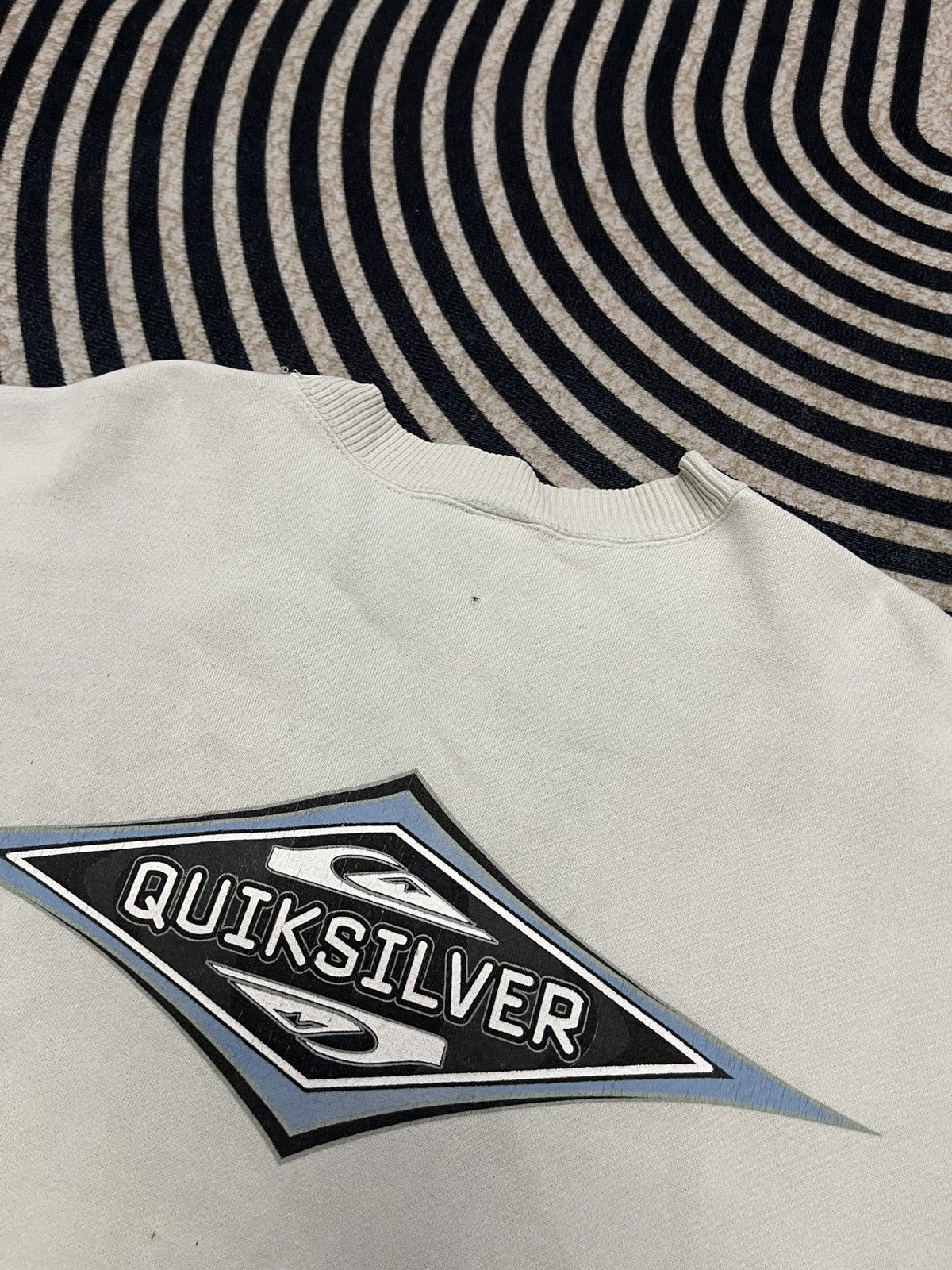 Quicksilver 90s QUIKSILVER DISTRESSED BIG LOGO HOODIE Size US M / EU 48-50 / 2 - 17 Thumbnail